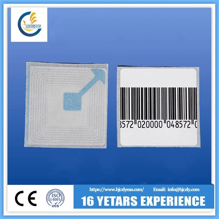 Eas 8.2mhz 4x4cm Rf Sticker For Supermarket
