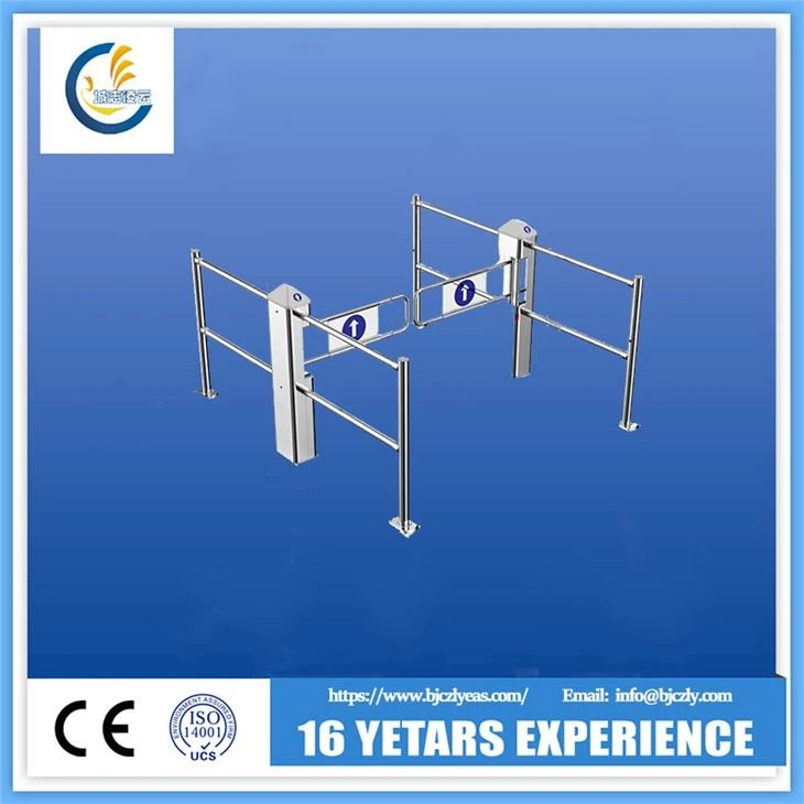Supermarket Infrared Stainless Steel Induction Swing Gate