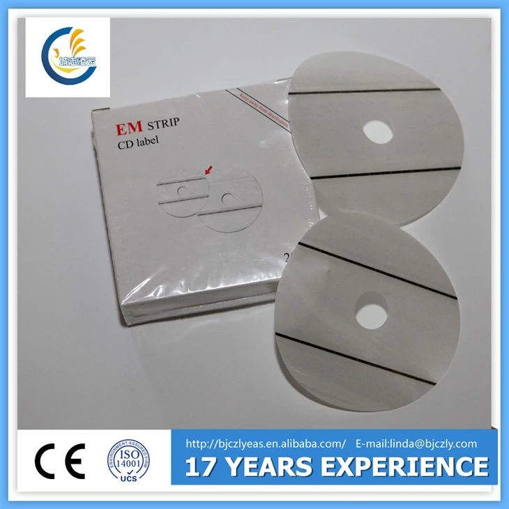 Library CD Security Label (two strips)